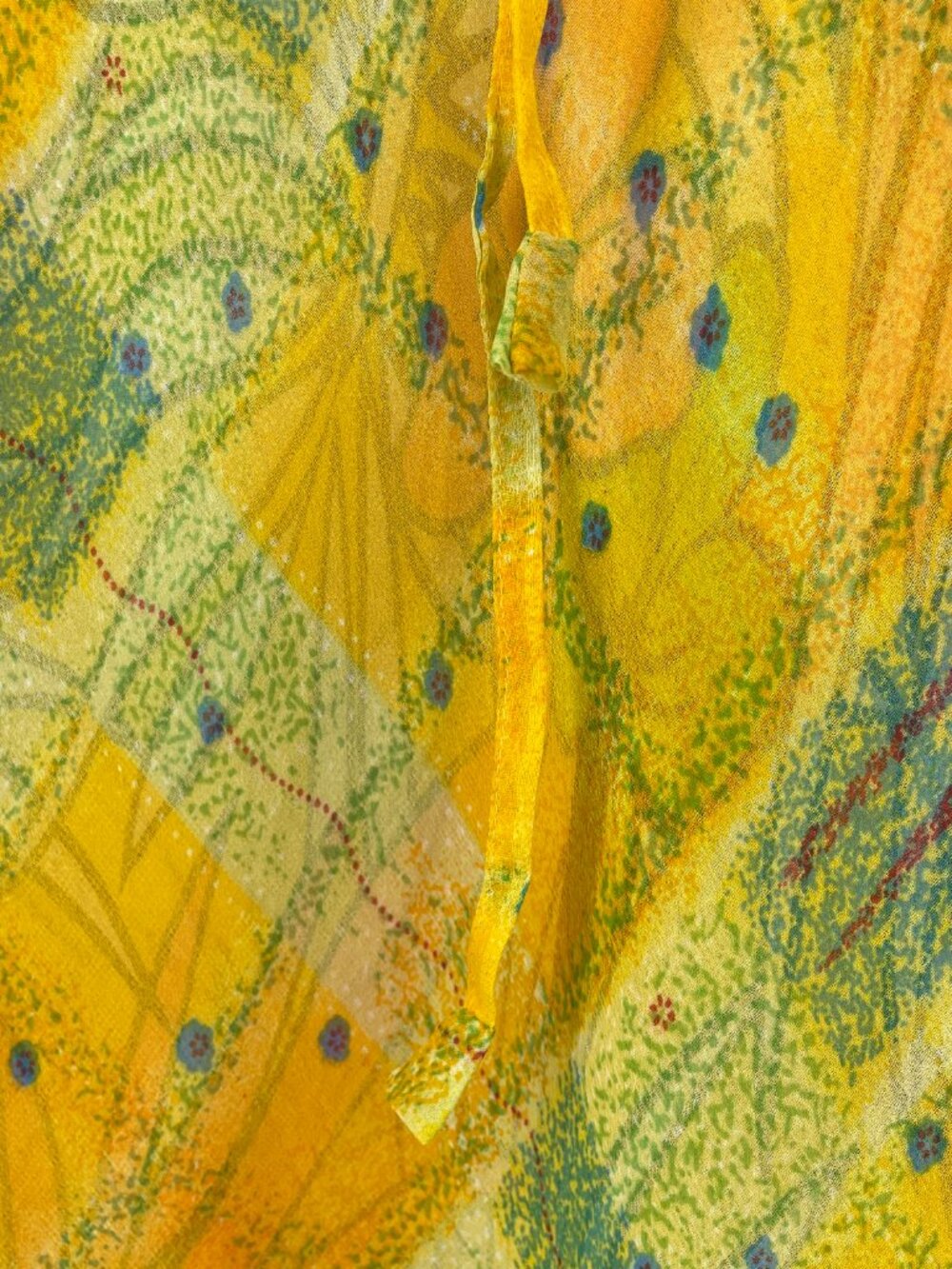 Sacred Threads Reversible 2-Piece Set Yellow Tropical Boho Skirt M/L - Picture 9 of 11